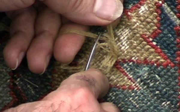 Holes,rips,tears, moth damages etc. can all be rewoven by hand. Our master crafts people can restore all types of problems to their original condition.